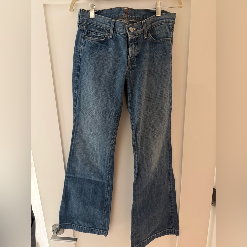 Vintage 7 for all mankind low rise wide leg - Picture 2 of 6